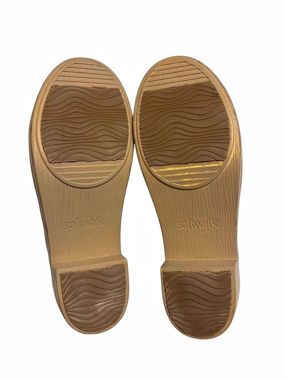 SoftWalk Felida Platform Mule Clog Size 9.5 Wide Brown Luggage Casual Fall NWT - Picture 7 of 9